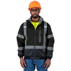 Pioneer Hi-Vis Waterproof Heated Safety Nano Bomber Jacket (Jacket Only) -ThermaGear pioneer hi vis waterproof heated safety nano bomber jacket jacket only 124