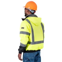 Pioneer Hi-Vis Waterproof Heated Safety Nano Bomber Jacket (Jacket Only) -ThermaGear pioneer hi vis waterproof heated safety nano bomber jacket jacket only 128