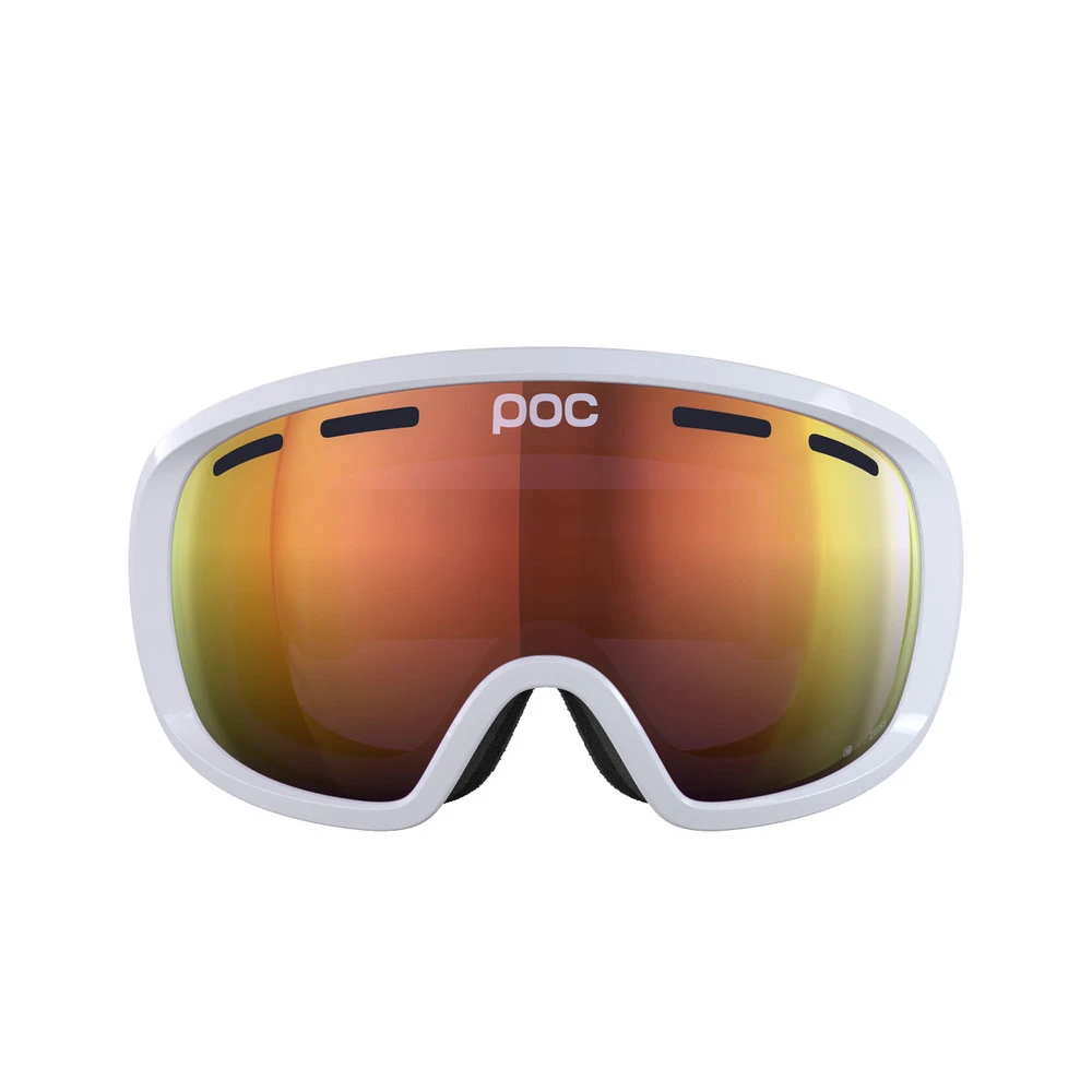 POC Fovea Ski Goggles Partly Sunny Orange Lens - Hydrogen White Frame 4 POC Fovea Ski Goggles Partly Sunny Orange Lens - Hydrogen White Frame - Image 2