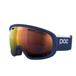 ThermaGear 6 POC Fovea Ski Goggles Partly Sunny Orange Lens - Lead Blue Frame