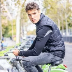 Racer Mens The District Heated Sleeveless Down Jacket -ThermaGear racer men s the district heated sleeveless down jacket 112