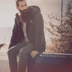 Ravean Mens Down Heated Jacket With 12V Battery Kit -ThermaGear ravean men s down heated jacket with 12v battery kit 111