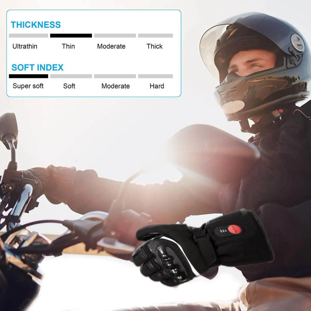 Savior Heat Unisex Electric Batteries Heated Gloves For Cycling, Motorcycle & Skiing 6 Savior Heat Unisex Electric Batteries Heated Gloves For Cycling, Motorcycle & Skiing - Image 4