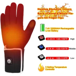 Savior Heat Unisex Electric Rechargeable Heated Liner Gloves -ThermaGear savior heat unisex electric rechargeable heated liner gloves 112