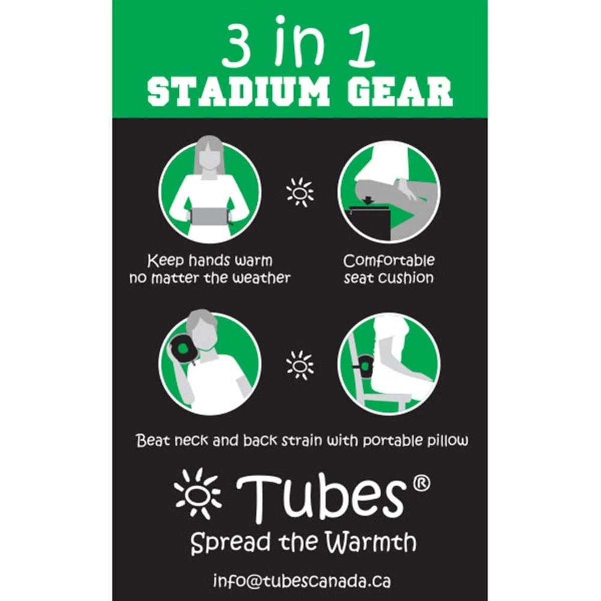 Tubes Canada Sport Standard 5-in-1 Hand Warmer 7 Tubes Canada Sport Standard 5-in-1 Hand Warmer - Image 5