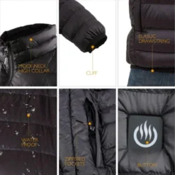 Venture Heat Mens Delspring 5V Battery Heated Down Puffer Jacket -ThermaGear venture heat men s delspring 5v battery heated down puffer jacket 113