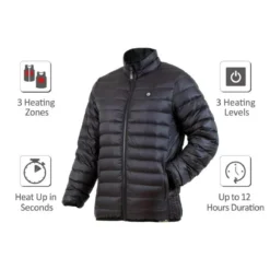 Venture Heat Mens Delspring 5V Battery Heated Down Puffer Jacket -ThermaGear venture heat men s delspring 5v battery heated down puffer jacket 115