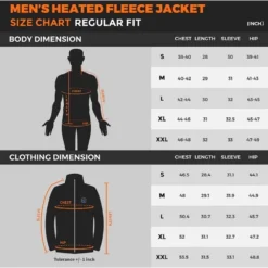 Weston Store Mens Heated Fleece Jacket -ThermaGear weston store men s heated fleece jacket 137